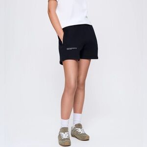 Men’s Pangaia black ribbed shorts